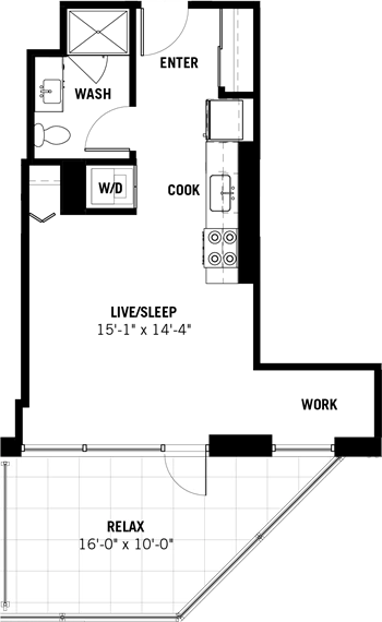 Unit 0407 floor plan