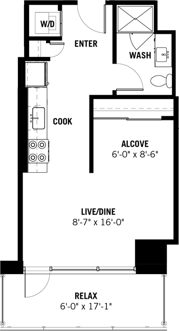 Unit 1205 floor plan