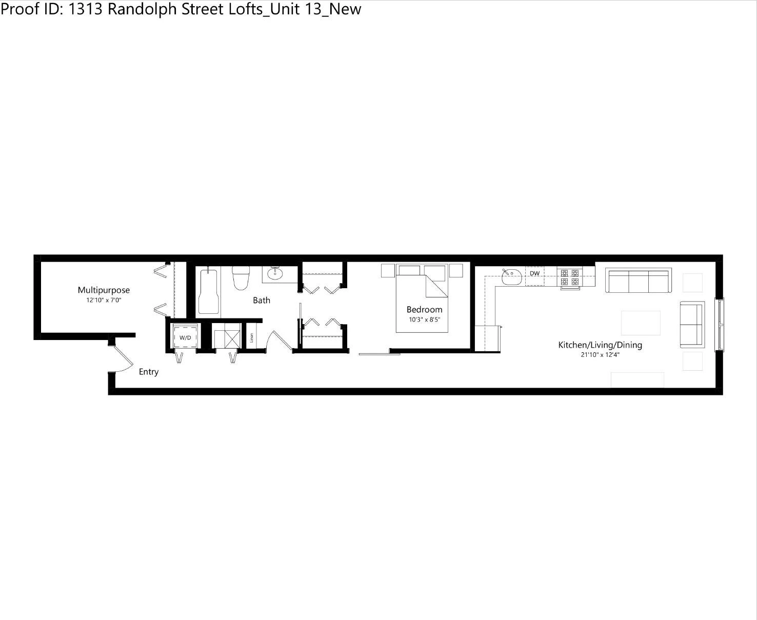 Unit 313 floor plan