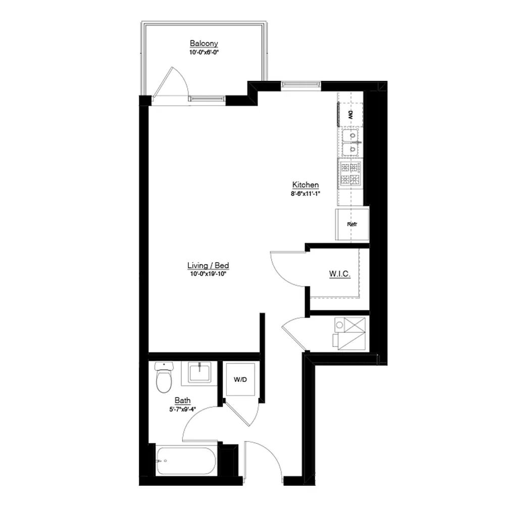 Unit 0417 floor plan