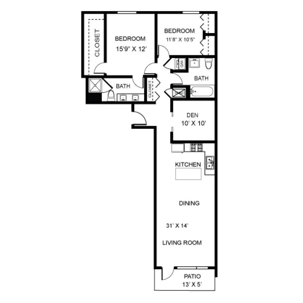Unit 0304 floor plan