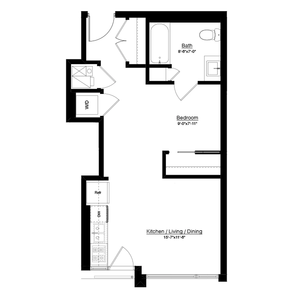 Unit 0425 floor plan