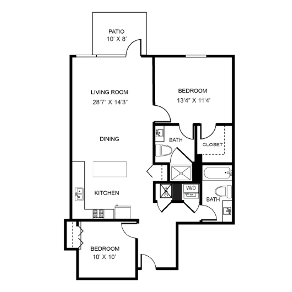 Unit 0311 floor plan